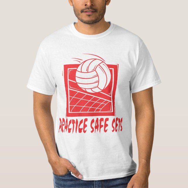 Camiseta O cofre forte da prática ajusta o voleibol (Frente)