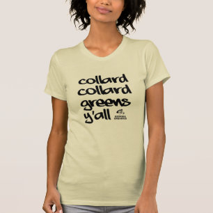 Camiseta O Collard esverdeia o Tshirt orgânico de Geórgia