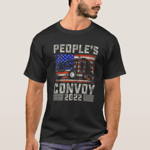 Camiseta O Comboio de Pessoas 2022 dos Caminhoneiros Americ