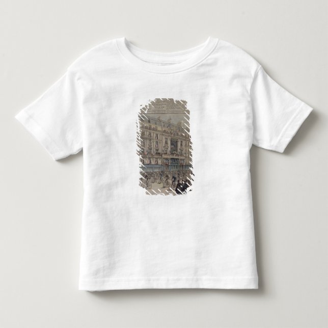 Camiseta O começo da raça de bicicleta de Paris-Bresta (Frente)