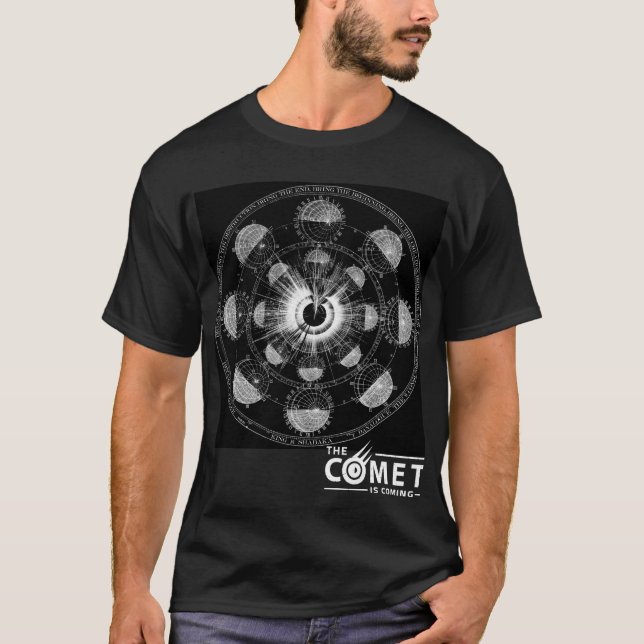 Camiseta O cometa está vindo (Frente)
