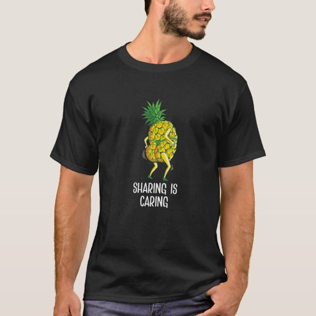 Camiseta O Compartilhamento É O Compartimento Que Leva O En (Frente)