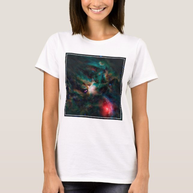 Camiseta O Complexo de Nuvem Rho Ophiuchi. (Frente)