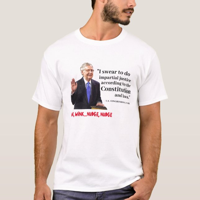Camiseta O Compromisso de Impeachment de Mitch McConnell (Frente)