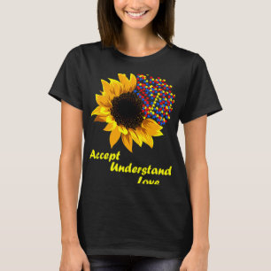 Camiseta O conceito de girassol entende a consciência do am