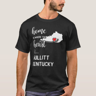 Camiseta O Condado De Bullitt É Onde Meu Coração Está Preso