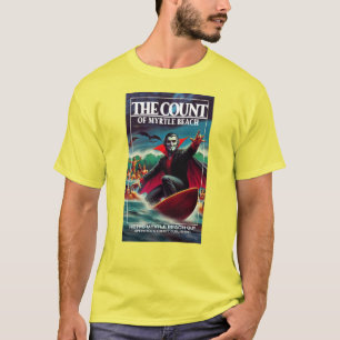 Camiseta O Conde de Myrtle Beach Dracula Surfing