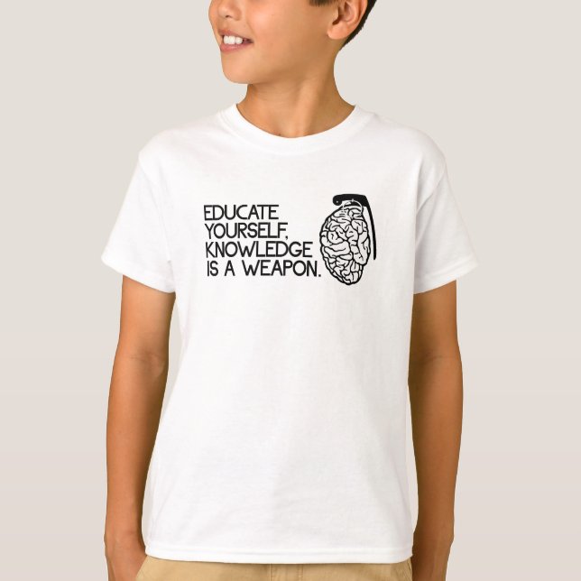 Camiseta O conhecimento é uma arma (Frente)