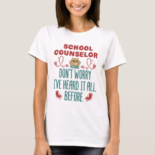 Camiseta O Conselheiro Da Escola Engraçado Ouviu Tudo Antes