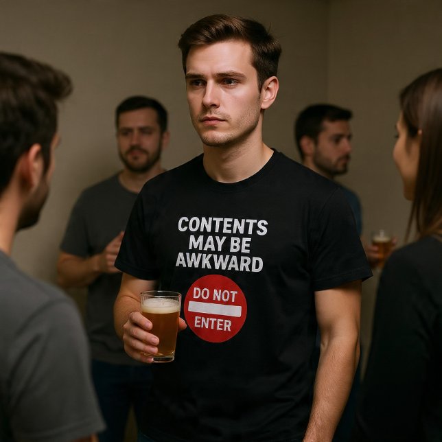 Camiseta O Conteúdo Pode Ser Desajeitado (Criador carregado)