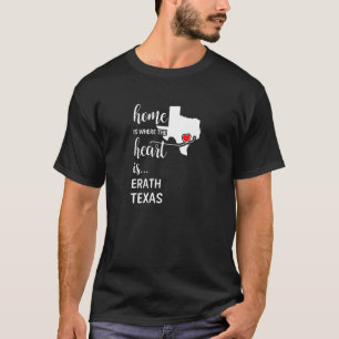 Camiseta O Coração É O Condado De Erath, Texas