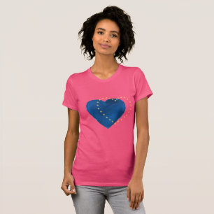 Camiseta O coração e os pontos removeram o Tshirt