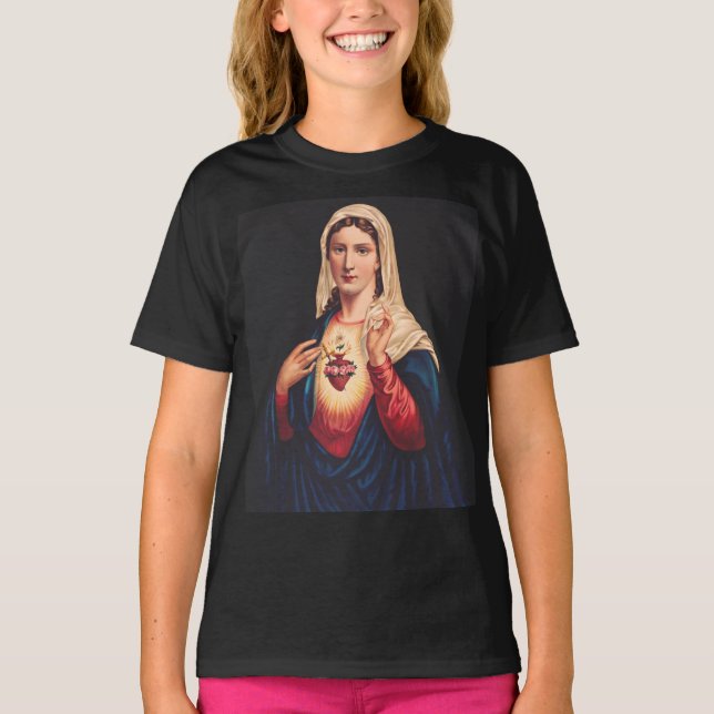 Camiseta O Coração Imaculado de Maria (Frente)