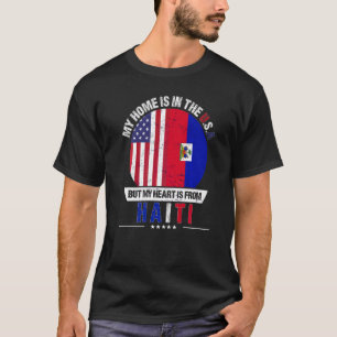 Camiseta O Coração Patriótico Haitiano Americano É Do Haiti