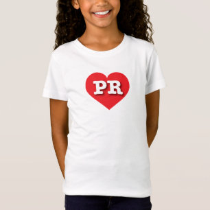 Camiseta O Coração Vermelho de Porto Rico - Eu adoro RP