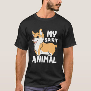 Camiseta O Corgão-de-porco-espíritos é o meu espírito