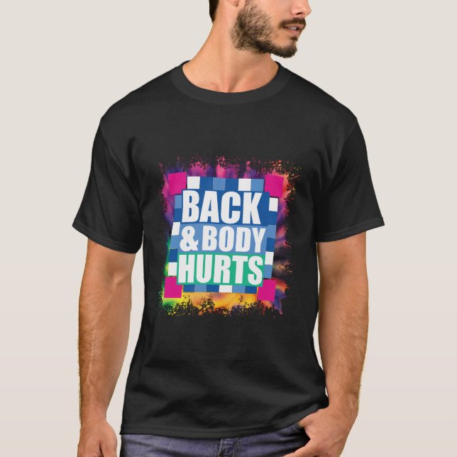Camiseta O Corpo Secundário Dói O Exercício De Cotação Tee (Frente)