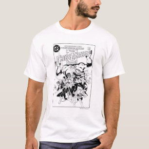 Camiseta O corpo verde da lanterna, preto e branco