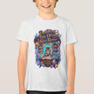 Camiseta O Correio dos Sonhos Perdidos Gato Mágico Fantasia