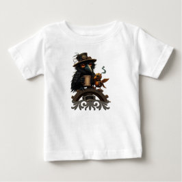 Camiseta O corvo alimentado por Café