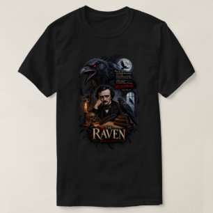 Camiseta O Corvo Nunca Mais Edgar Allan Poe