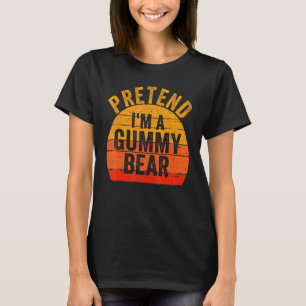 Camiseta O Costume De Halloween Preguiçoso Finge Que Sou Um