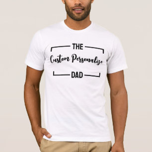 Camiseta O costume do pai de aniversário do Dia de os pais