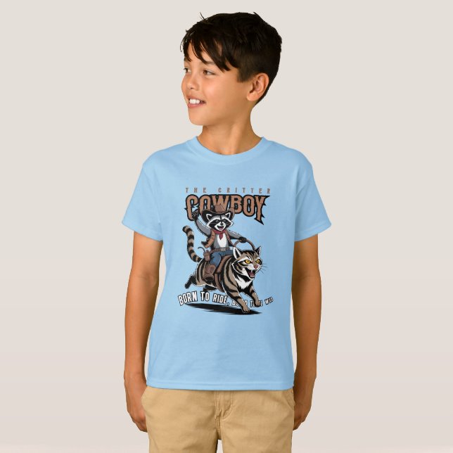 Camiseta O cowboy bicho (Modo Lt.) | Crianças (Frente Completa)
