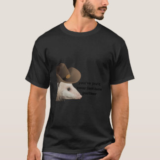 Camiseta O Cowboy Engraçado Levou Sua Última Vaca Parceira