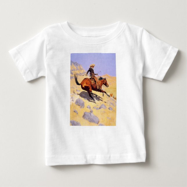 Camiseta O Cowboy (por Frederic Remington) (Frente)