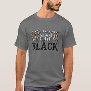 Camiseta O Cowhide Ocidental É A Nova Rapariga Negra Rodeo
