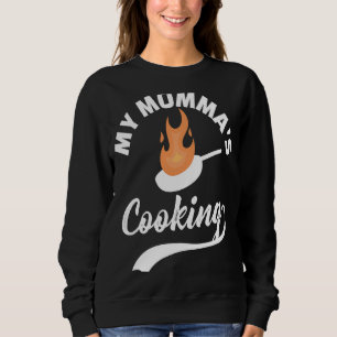 Camiseta O Cozinhar da minha mãe, Kwame Brown Mama, é um po