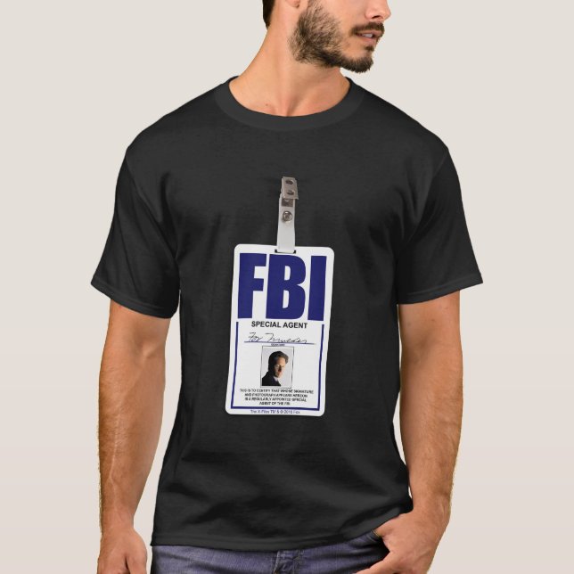 Camiseta O Crachá X-Files Mulder (Frente)