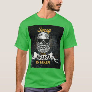 Camiseta O Crânio Da Barba Desculpem Esta Barba Ser Tomada