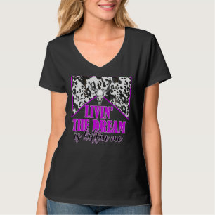 Camiseta O Crânio De Touro Que Vive O Sonho Está Me Matando