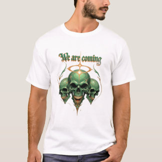 Camiseta O crânio do rei verde com uma coroa judaica