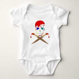 Camiseta O crânio & os Crossbones do artista