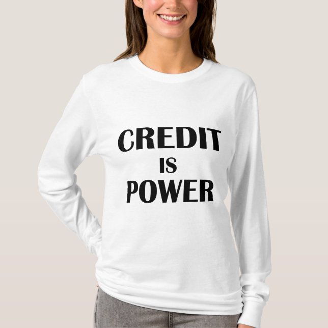 CAMISETA O CRÉDITO É PODER (Frente)