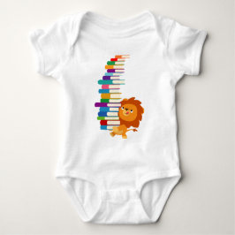 Camiseta O Creeper voraz do bebê do leitor (leão dos