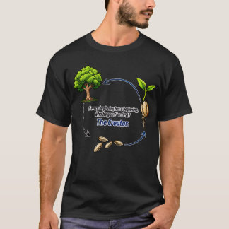 Camiseta O Criador – Natureza Filosófica Provocativa