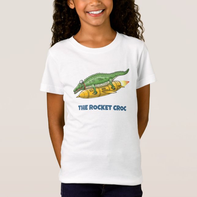 Camiseta O Crocodilo Foguete (Frente)