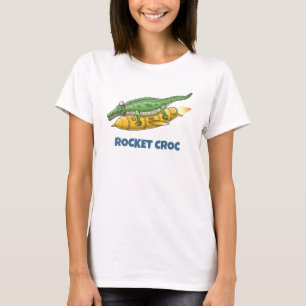 Camiseta O Crocodilo Foguete