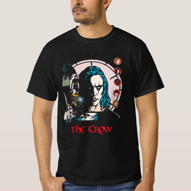 Camiseta O Crow Movie Soft, O Poster de Crow, Filme dos ano (Frente)