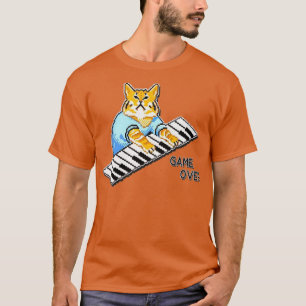 Camiseta O Crowd Roys Piano Cat Design Disponível Em Um Lad