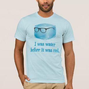 Camiseta O cubo de gelo do hipster foi água antes que