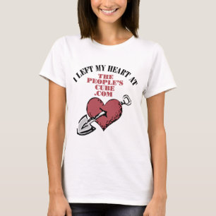 Camiseta O cubo do pessoa - eu deixei meu coração em