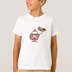 Camiseta O cupcake doce o seu dia