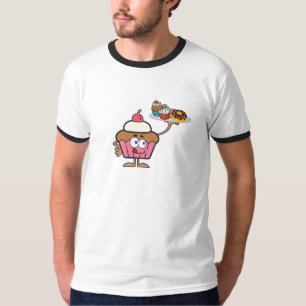 Camiseta O cupcake doce o seu dia