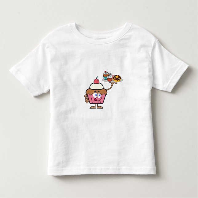 Camiseta O cupcake doce o seu dia (Frente)