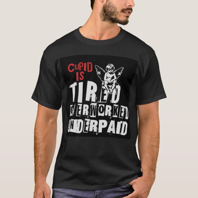 Camiseta O Cupido Está Cansado (Frente)